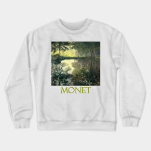 The Pond at Montgeron by Claude Monet Crewneck Sweatshirt